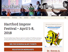 Tablet Screenshot of hartfordimprov.com